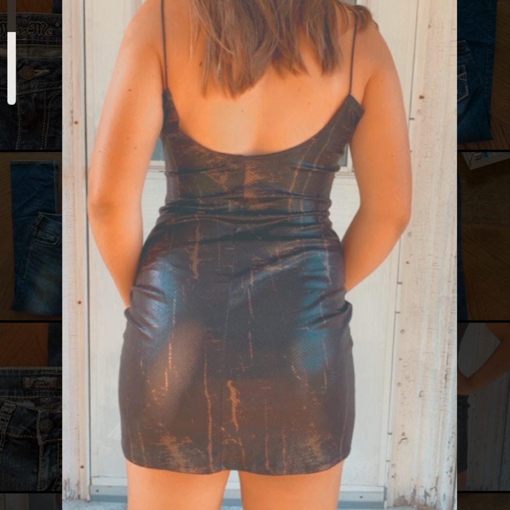 Snake Skin Mini Dress